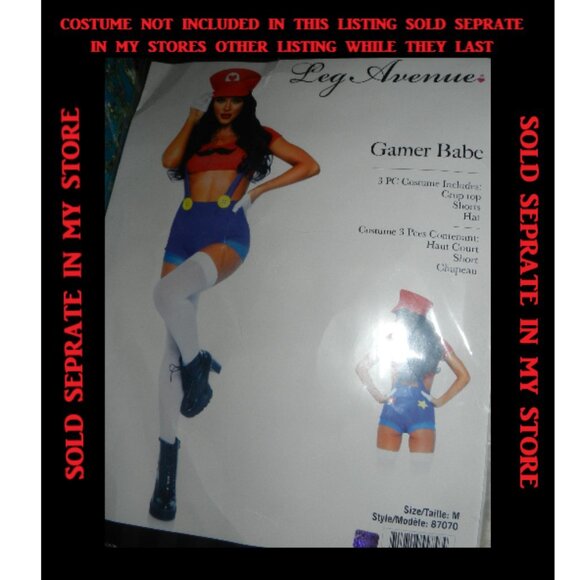 Leg Avenue White Mini Cropped Satin Gloves & Thigh High Stockings 🆕SHIPS⌚😮‍💨⚡ - Picture 10 of 13